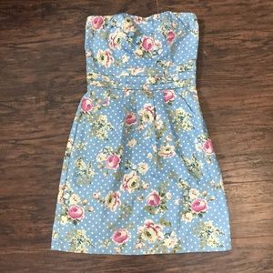 Floral blue roses Dress Charlotte Russe Homecoming